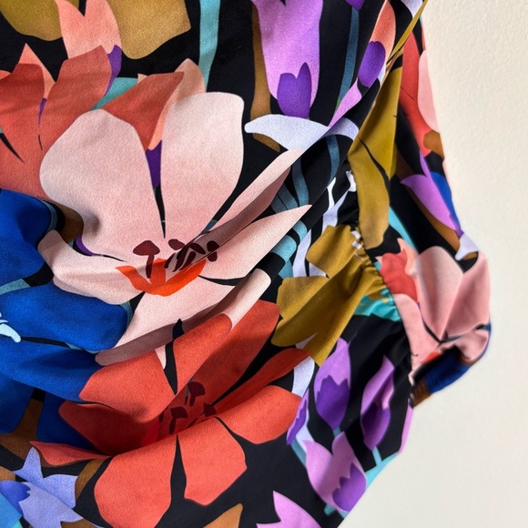 PROFILE by Gottex SZ 16 One Piece Floral Bathingsuit Ruching Padded NEW WITH TAG - Picture 4 of 16